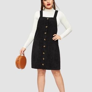 BLACK  SHEIN OVERALL DRESS